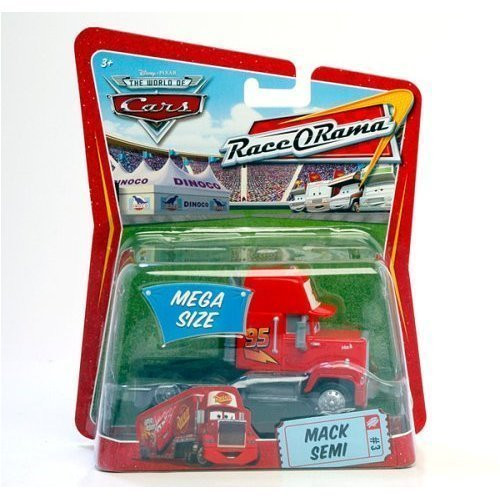 Disney Cars Mega Size Mack Semi 3 Race-O-Rama Packaging