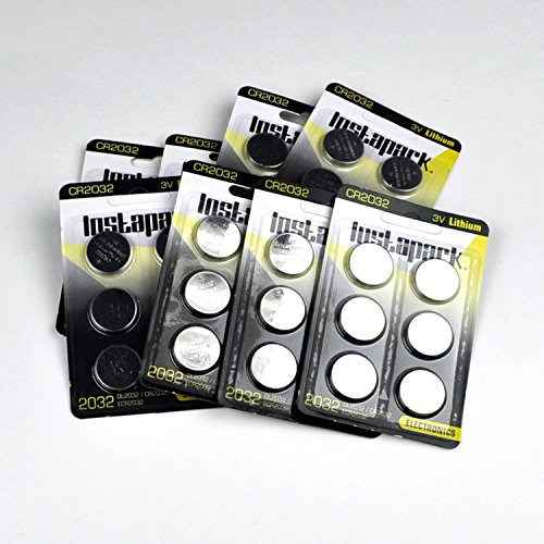 Instapark CR2032 DL2032 ECR2032 Lithium 3V 210mAh Coin Button Cell Battery for Watches  and  Electronics