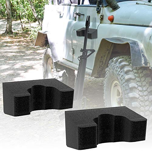 2 Pack Durable Foam Rifle Barrel Rack for Stack-On gun cabinet Universal Gun Hanger with Magnetic Strip and Screws Safe Magnetic Rack for Metal CabinetHome and Outdoor Rifle Storage Rack for 1 Gun