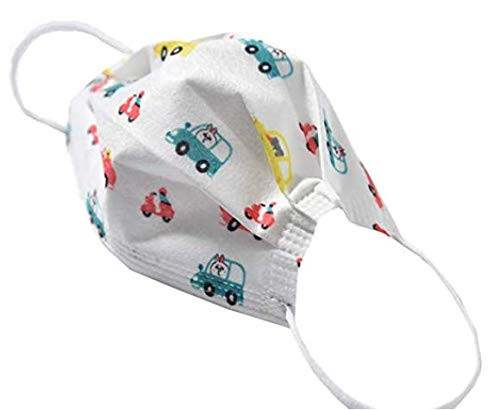 50Pcs Pack 3 Ply Disposable Face Masks Cartoons Kids Mask -50-