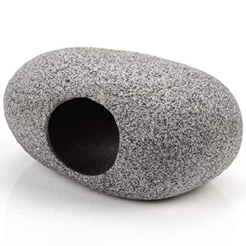 AVOICE Aquarium Ceramic Hollow Stone Hideaway Ornament Cichlid Shrimp Breeding Hiding Cave