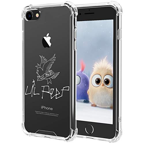 STSNano Case for iPhone SE 2020-8-7 4.7" Trendy Cartoon Design Soft Clear TPU Fun Cover Designer Unique Aesthetic Stylish for Girls Men Boys Teens Funny Cases for iPhone SE 2020 -Bird-