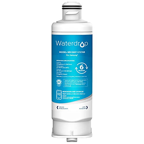 Waterdrop DA97-17376B Refrigerator Water Filter Compatible with Samsung DA97-17376B DA97-08006C HAF-QIN HAF-QIN-EXP