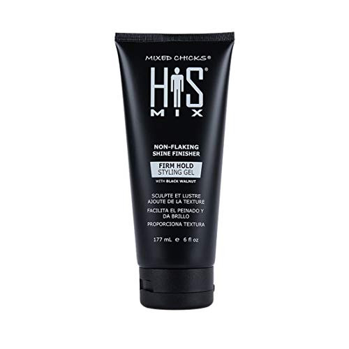 Mixed Chicks HIS MIX Shine Finisher Firm Hold Hair Styling Gel for Men 6 fl. oz. - 177 ml. Mixed Chicks HIS MIX Shine Finisher Firm Hold Hair Styling Gel for Men 6 fl. oz. - 177 ml.