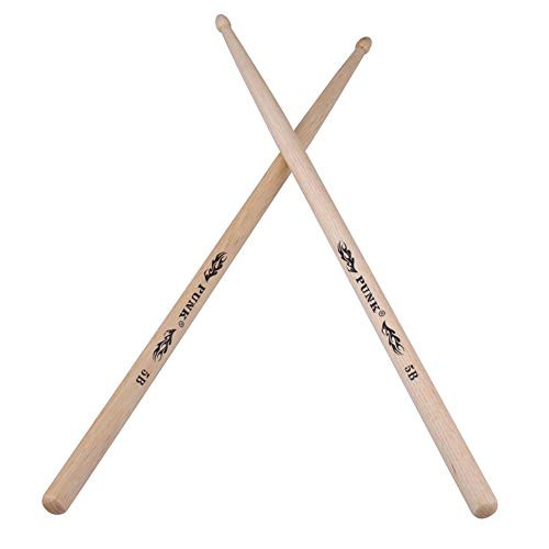 2Pcs Hickory American Classic 5A-5B-7A Drum Sticks Wood Tips Instrument Supplies