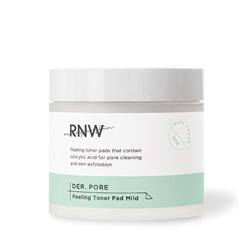 RNW DER. Pore Peeling Toner Pad Mild 4.7 Oz - 140ml BHA Toner Pad Combining Toner Pad into One Smooth Skincare with One Sheet Moisturizing Embossing Double-sided Pad for Peeling Pore Dry Korea Skin Care K-Beauty