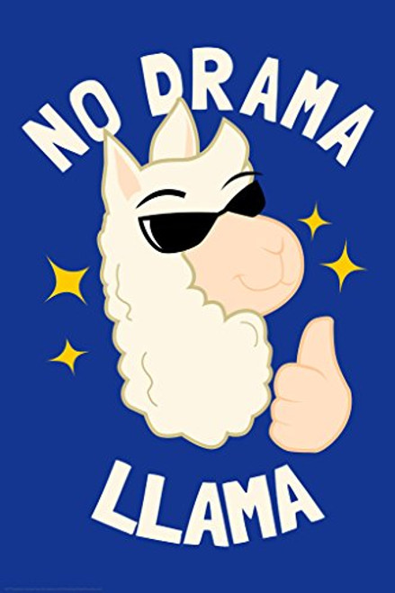No Drama Llama Funny Llama Pictures Wall Decor Alpaca Art Print Llama Decor Llama Photo Wall Art Llama Kitchen Stuff Llama Decor for Girls Bedroom Cool Wall Decor Art Print Poster 12x18