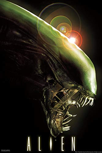 Pyramid America Alien Movie 1979 Horror Science Fiction Classic Retro Xenomorph Profile Cool Wall Decor Art Print Poster 12x18