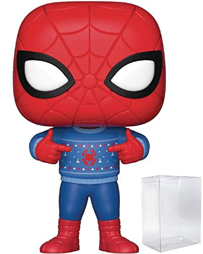 Marvel: Holiday - Spider-Man with Ugly Sweater Funko Pop! Vinyl Figure (Includes Compatible Pop Box Protector Case)