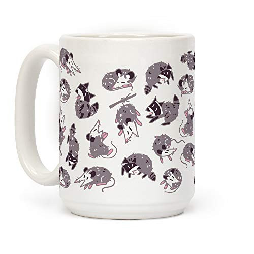LookHUMAN Trash Friends White 15 Ounce Ceramic Coffee Mug LookHUMAN Trash Friends White 15 Ounce Ceramic Coffee Mug