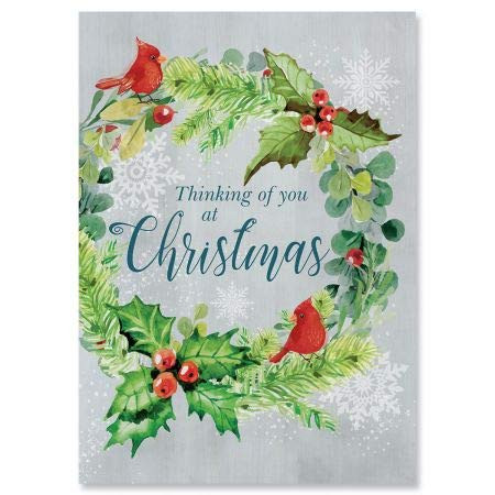 For You at Christmas Religious Christmas Cards - Set of 18 Religious Themed Holiday Card Value Pack Large 5 x 7 Inch Size Envelopes Included