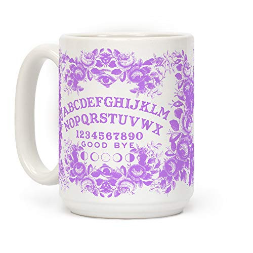 LookHUMAN Pastel Ouija Board White 15 Ounce Ceramic Coffee Mug