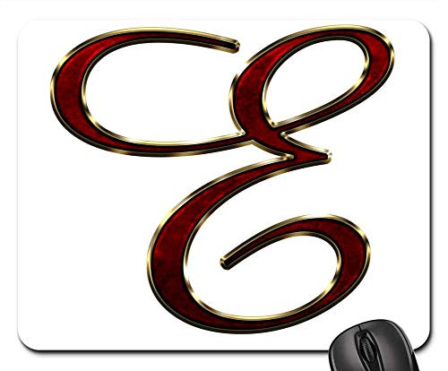 Mouse Pad - Alphabet Letter Initial Background Scrapbooking E 1