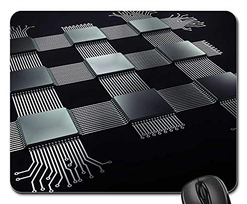 Mouse Pad - Processor Electronics Chip Background