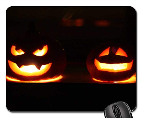 Mouse Pad - Jack O Lantern Halloween Pumpkin Lantern Holiday Mouse Pad - Jack O Lantern Halloween Pumpkin Lantern Holiday