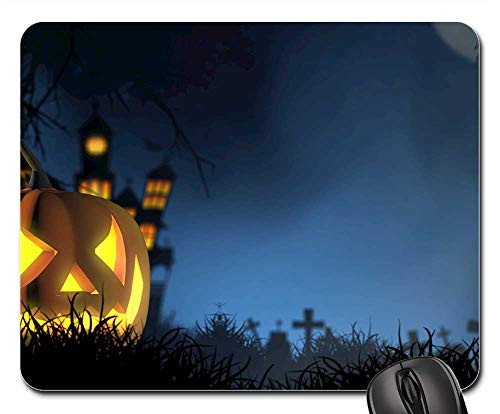 Mouse Pad - Halloween Jack O Lantern Jack-O-Lantern Pumpkin Mouse Pad - Halloween Jack O Lantern Jack-O-Lantern Pumpkin