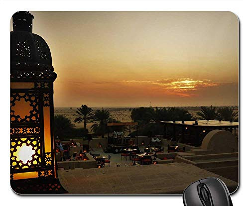 Mouse Pad - Desert Dubai Sand Dunes U A E Sunset Holiday