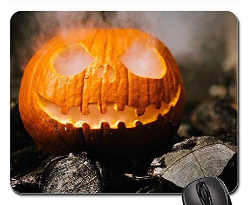 Mouse Pad - Halloween Spooky Jack-O-Lantern Pumpkin Autumn 3 Mouse Pad - Halloween Spooky Jack-O-Lantern Pumpkin Autumn 3