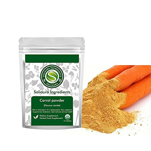 Homemade Indian Cuisine Carrot Powder Daucus Carota 7 Oz 200 gm Soliaura products Organically Grown