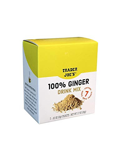 Trader Joe's 100 percent Natural Ginger Drink Mix 7 - 0.5oz -15g- Packets.