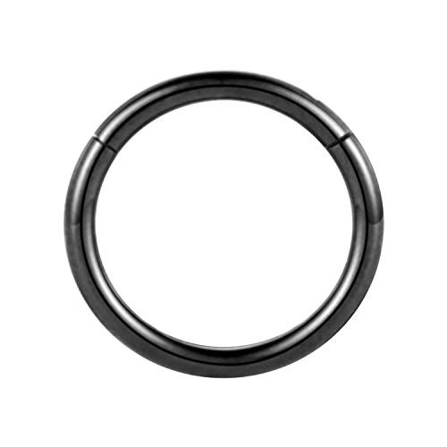 FUNLMO 16G Helix Daith Earrings Titanium Tragus Rook Nose Snug Piercing Jewelry 7mm Nose Rings Nose Hoops Nose Ring Hoop Septum Jewelry Septum Clicker Septum Ring Cartilage Earring Hoop