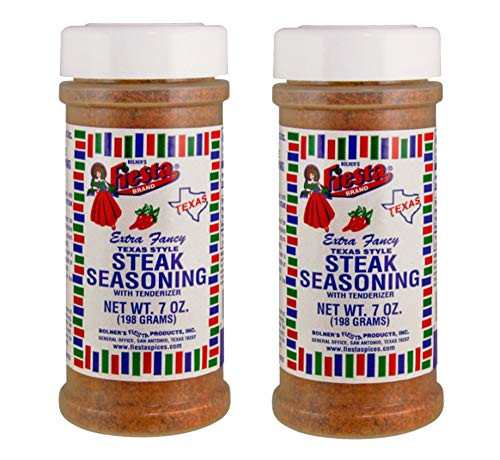 Bolner's Fiesta Extra Fancy Texas Style Steak Seasoning 7 Ounces - SET OF 2