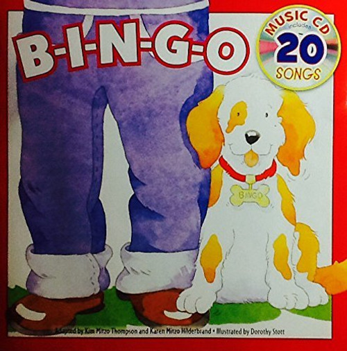 Landoll B I N G O ~ Sing-Along Book  and  Music Cd with 20 Songs Bingo B-I-N-G-O