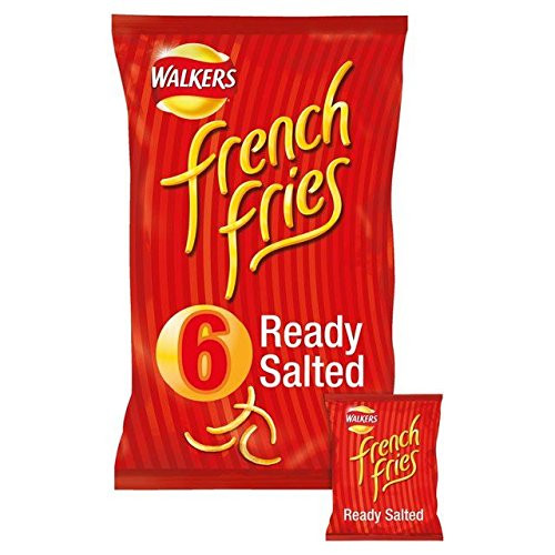 Walkers French Fries Ready Salted Snacks 18g x 6 per pack