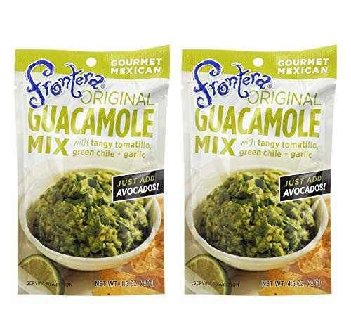 FRONTERA Guacamole Mix Gourmet Mexican Gluten Free 4.5oz Pouch -Guacamole Original 2 Pack-
