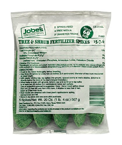 Jobes 2010 Tree  and  Shrub Fertilizer Spikes 15-3-3 5 Pack