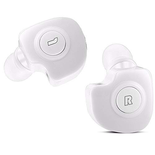 True Wireless Earbuds Bluetooth Headphones Cordless Earbuds Stereo Noise Cancelling Earphones Mini in-Ear Earpiece Headset for iPhone X 8 7 Plus 6S Plus Samsung S8 Note 8 LG Huawei Motorola