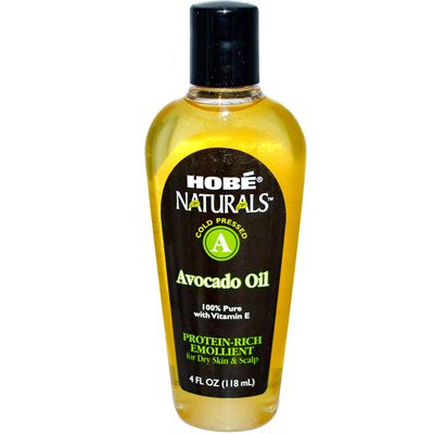 Hobe Naturals Avocado Oil 100 percent Pure with Vitamin E 4 oz -Pack of 1-