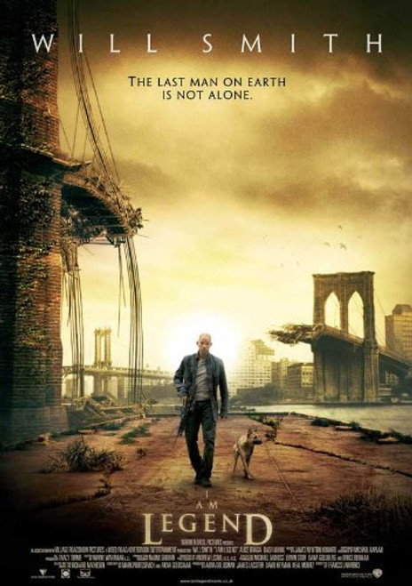 Pop Culture Graphics I Am Legend Poster Movie UK 11x17 Will Smith Salli Richardso Alice Braga Paradox Pollack