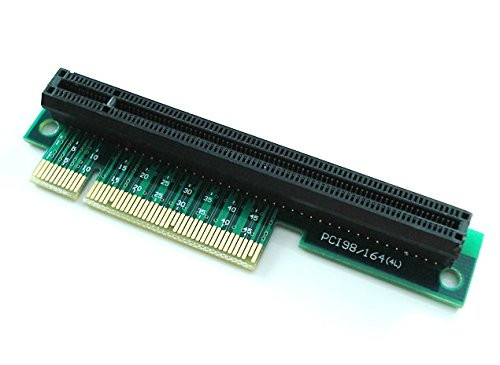 JXSZ PCI-Express 8X to 16X Riser Adapter for 1u-2u PCI-E x8 to x16 Left-Facing 90-Degree Right-Angle Card