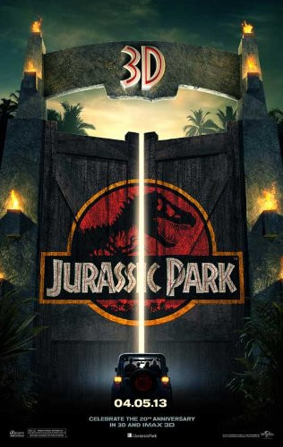 Jurassic Park 3D -2013- 11 x 17 Movie Poster - Style A
