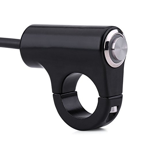 KIMISS Handlebar Control Switch 22mm Motorcycle Handlebar Mount Switch Push Button Headlight Brake Fog Lights ON-OFF Model B