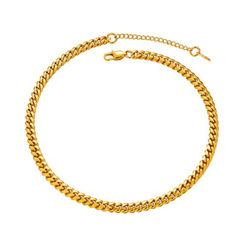 PROSTEEL Choker Chain Men Gold Chunky Choker Necklaces for Men Women 6MM 14 inch Hip Hop Rapper DJ Short Neck Necklace PROSTEEL Choker Chain Men Gold Chunky Choker Necklaces for Men Women 6MM 14 inch Hip Hop Rapper DJ Short Neck Necklace