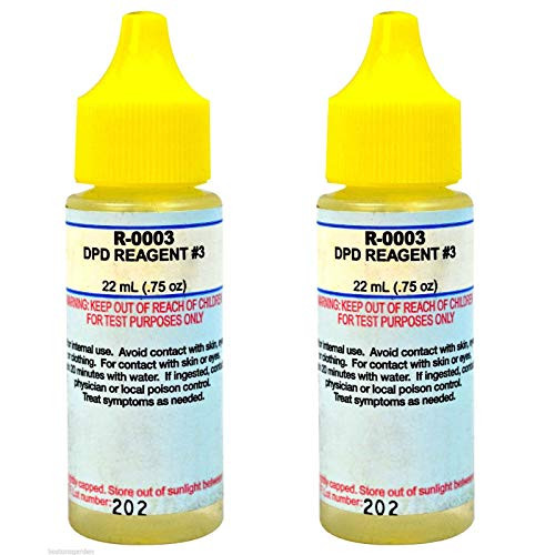 Taylor R-0003-A DPD Reagent 3 .75 oz Pool-Spa Test Kit Replacement -2 Pack-