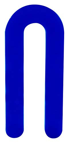 CRL Blue 1-16 x 3-1-2 Plastic Horseshoe Shims - 100 Pack by C.R. Laurence