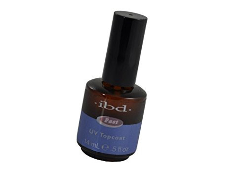 ibd Fast UV Top Coat Nail Polish for fastest dry time longest durability and high shine - Size 0.5 fl oz. - 14 ml.