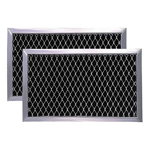 Optional Microwave Recirculating Charcoal Filter JX81J WB02X11124 Microwave Charcoal Filter Kit for GE JX81J B02X11124 WB06X10823-2-Pack-