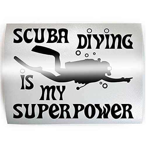 SCUBA DIVING IS MY SUPERPOWER - PICK COLOR and SIZE - Scuba Diver Diving Dive Vinyl Decal Sticker B SCUBA DIVING IS MY SUPERPOWER - PICK COLOR and SIZE - Scuba Diver Diving Dive Vinyl Decal Sticker B