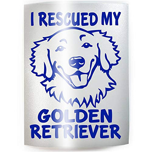 I RESCUED MY GOLDEN RETRIEVER Dog - PICK COLOR  and  SIZE - Breed Vinyl Decal Sticker E
