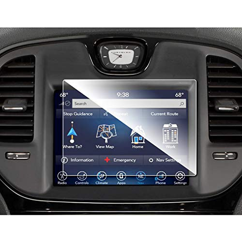 RUIYA Center Touch Control Screen Protector for 2011-2019 Chrysler 300 Uconnect 8.4In Screen Car Navigation Tempered Glass 9H Hardness Anti-Explosion  and  Scratch HD Clear Chrysler Car Acceccories