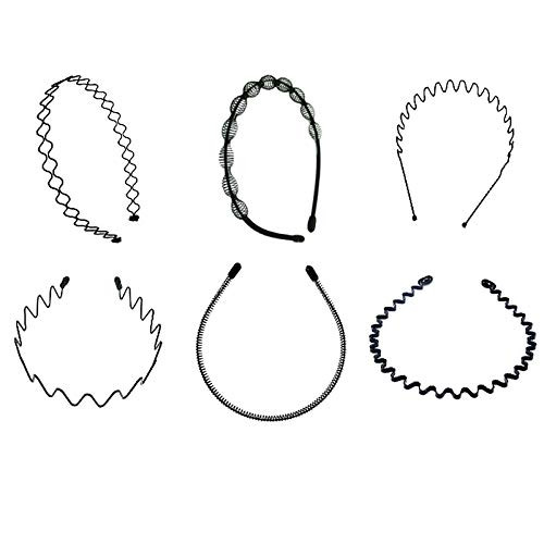 2 pcs Metal Spring Wavy Hairband Hair Hoop Simple Fashionable Headband Headwear Accessories for Men Women Sports Headband Headwear AccessoriesBlackhair bands for women's hair -Type G- 2 pcs Metal Spring Wavy Hairband Hair Hoop Simple Fashionable Headband Headwear Accessories for Men Women Sports Headband Headwear AccessoriesBlackhair bands for women's hair -Type G-