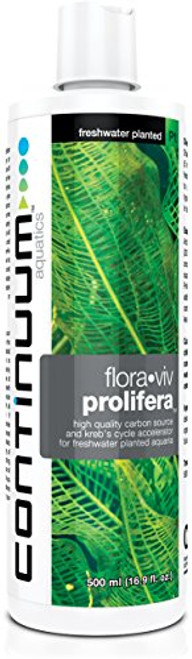 Continuum Aquatics Flora Viv Prolifera - Carbon Source and Krebs Cycle Accelerator for Freshwater Planted Aquariums 500-ml