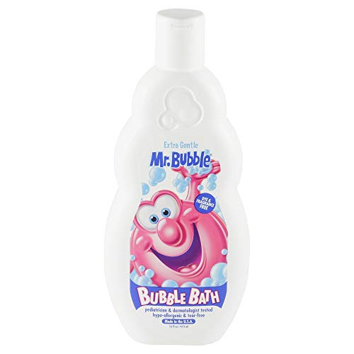 Mr. Bubble Gentle Bubble Bath - Hypoallergenic Tear Free Bubble Bath Solution Perfect for Sensitive Skin -Pack of 2 Bottles 16 fl oz Each-