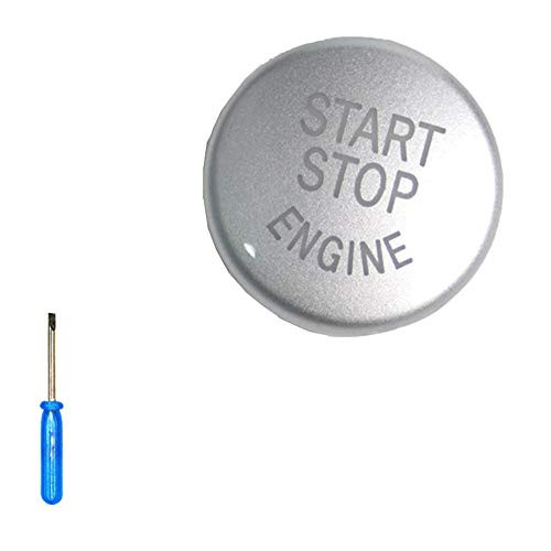 Ancher Car Engine Start Stop Switch Button Replace Cover Silver Trim Decal for BMW E90 E60 E70 E71 X5 X6 X1 X3 for E Chassis
