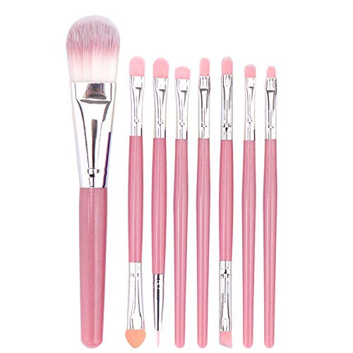 8Pcs Makeup Brushes Set Eye Shadow Foundation Powder Eyeliner Eyelash Lip Make Up Brush Beauty Kit blending brush Wool Fiber KH102 -K-