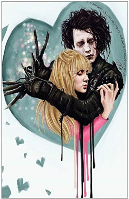 Unique Artwork Edward Scissorhands Movie Poster Print Love 11" x 17" Unique Artwork Edward Scissorhands Movie Poster Print Love 11" x 17"